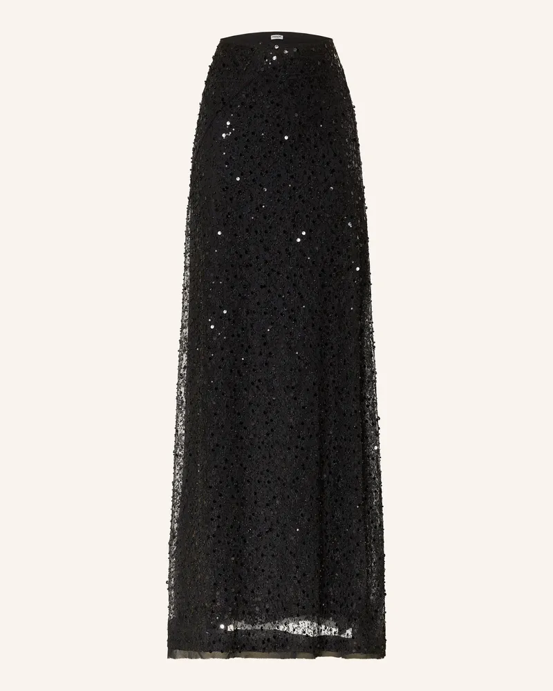 Essentiel Rock ISEQUINS mit Pailletten Schwarz