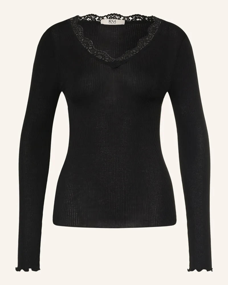 Rosemunde Longsleeve Balta Mit Spitze schwarz Schwarz