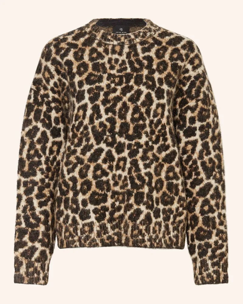 Anine Bing Pullover SYDNEY mit Alpaka Hellbraun