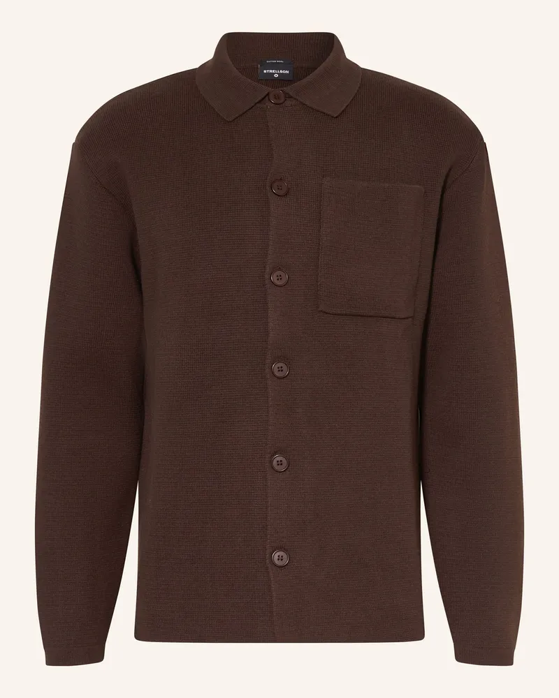 Strellson Strickjacke AIDEN Dunkelbraun
