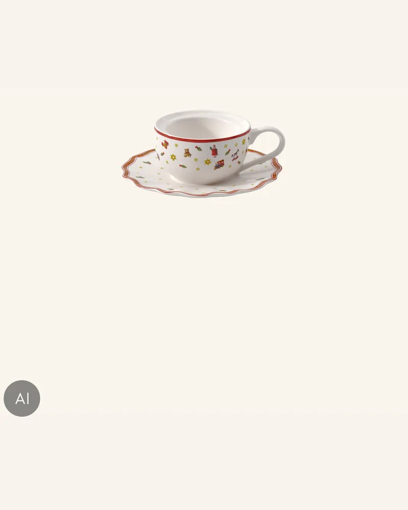 Villeroy & Boch Teelichthalter, Kaffeetasse Toy's Delight Decoration weiss Weiss