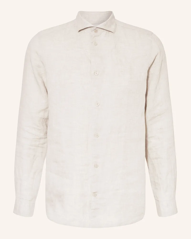 NN 07 Leinenhemd ANDREW Regular Fit Beige