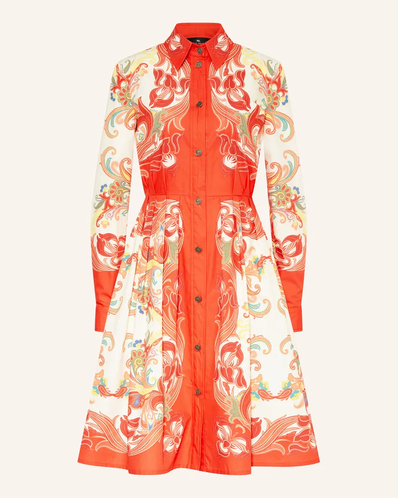 Etro Hemdblusenkleid Rot