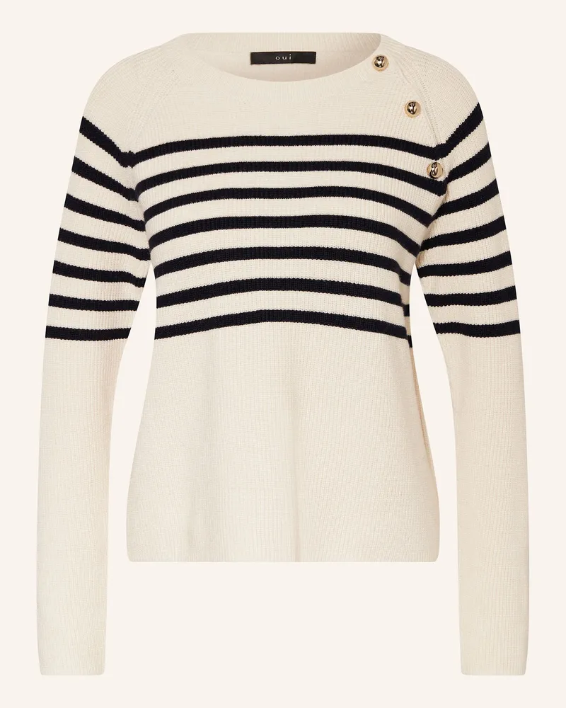 Oui  Pullover Weiss
