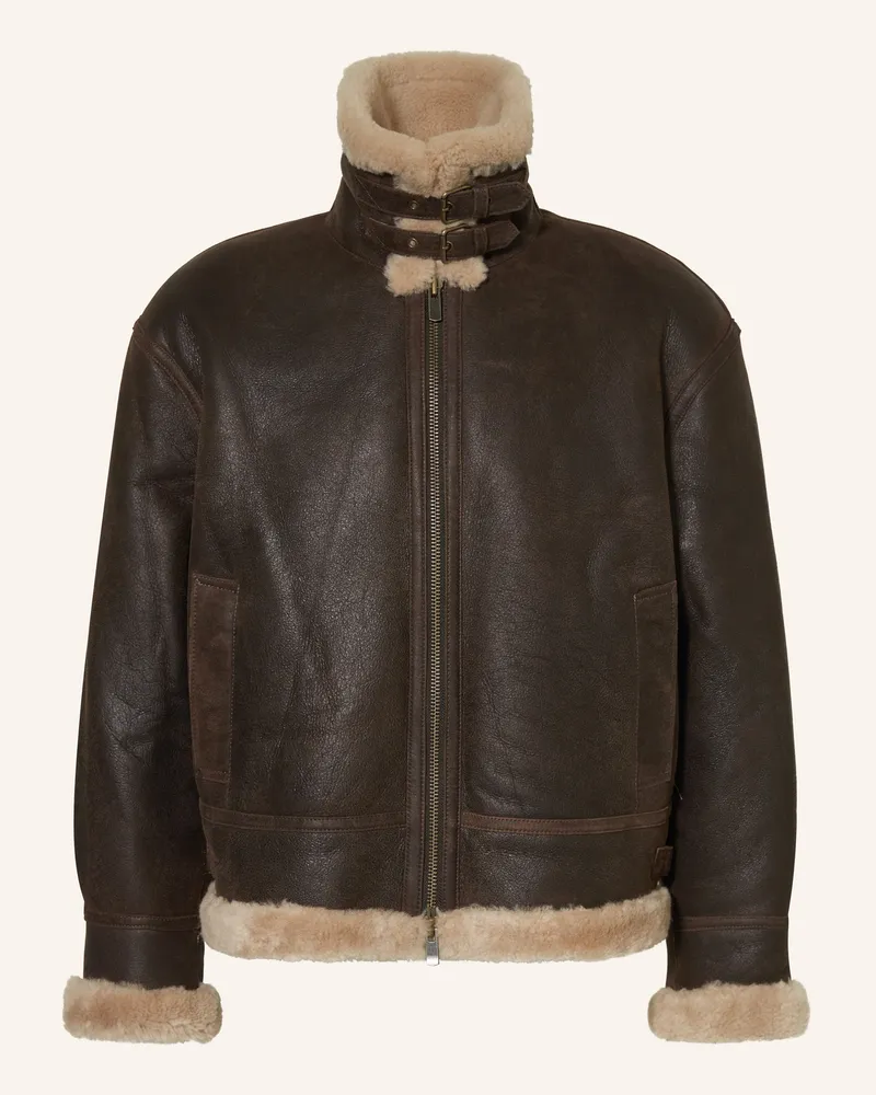 Arma Lederjacke SANO aus Lammfell Dunkelbraun