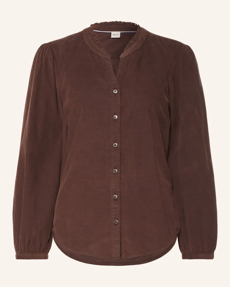 Brax Cordbluse Violet braun Braun