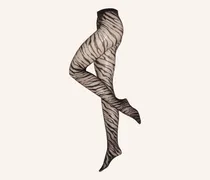 Feinstrumpfhose Tiger schwarz