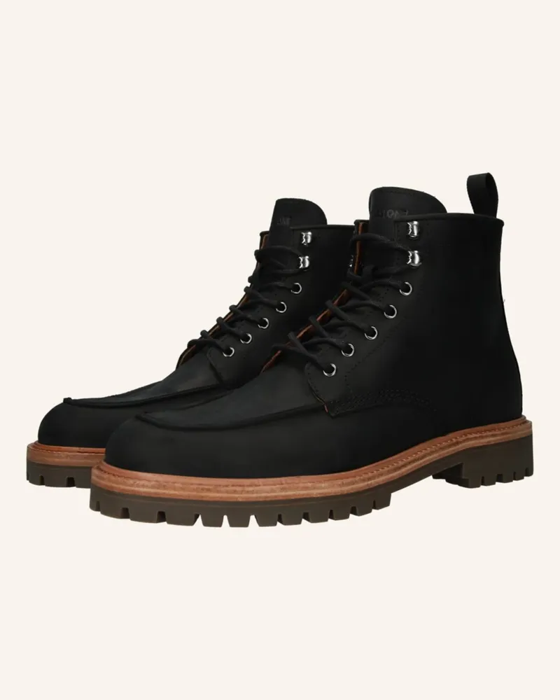 Blackstone Schnürboots Schwarz
