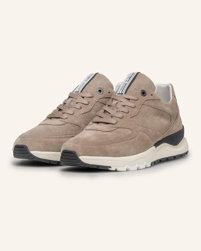 Floris van Bommel Sneaker DE TREENER 07 Hellbraun