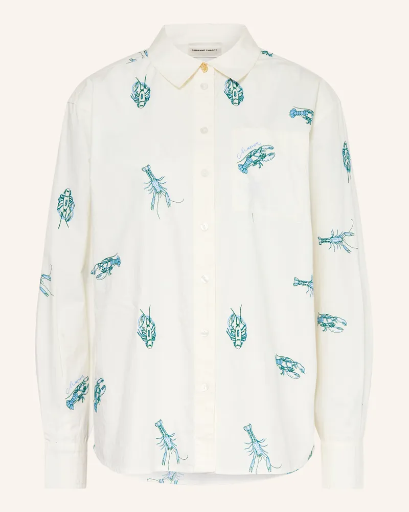 Fabienne Chapot Hemdbluse Alex Mit Stickereien weiss Weiss