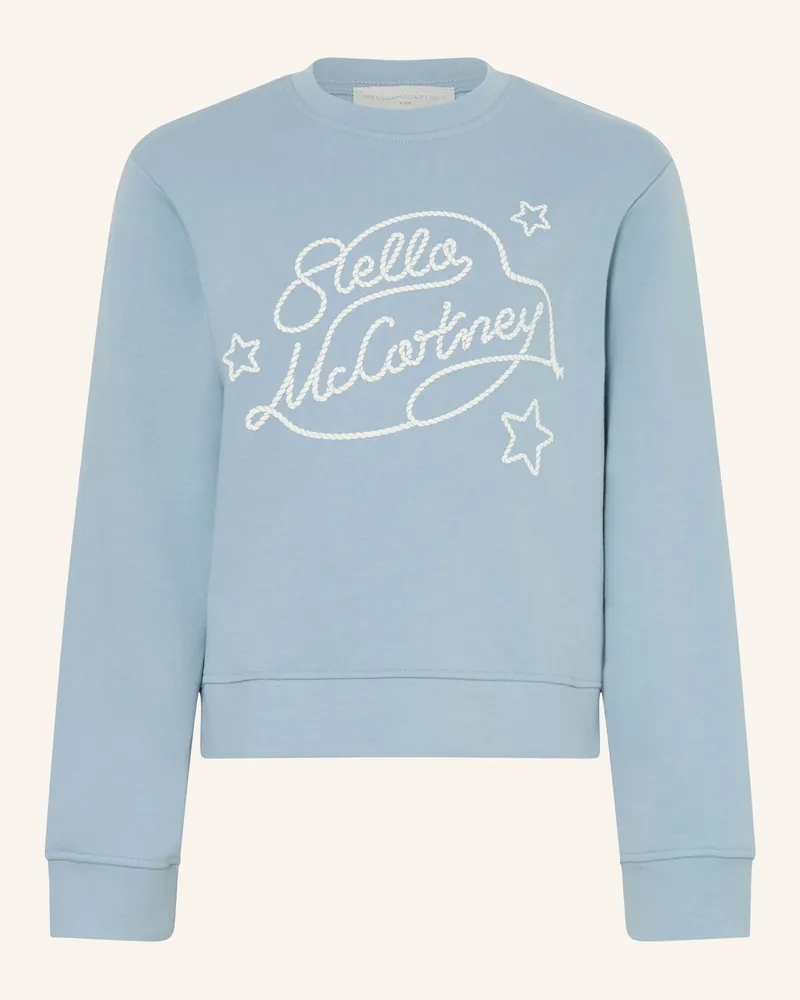 Stella McCartney Kids Sweatshirt blau Blaugrau
