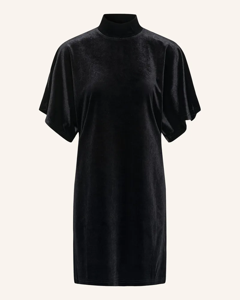 Kaffe Samtkleid Kakelly schwarz Schwarz