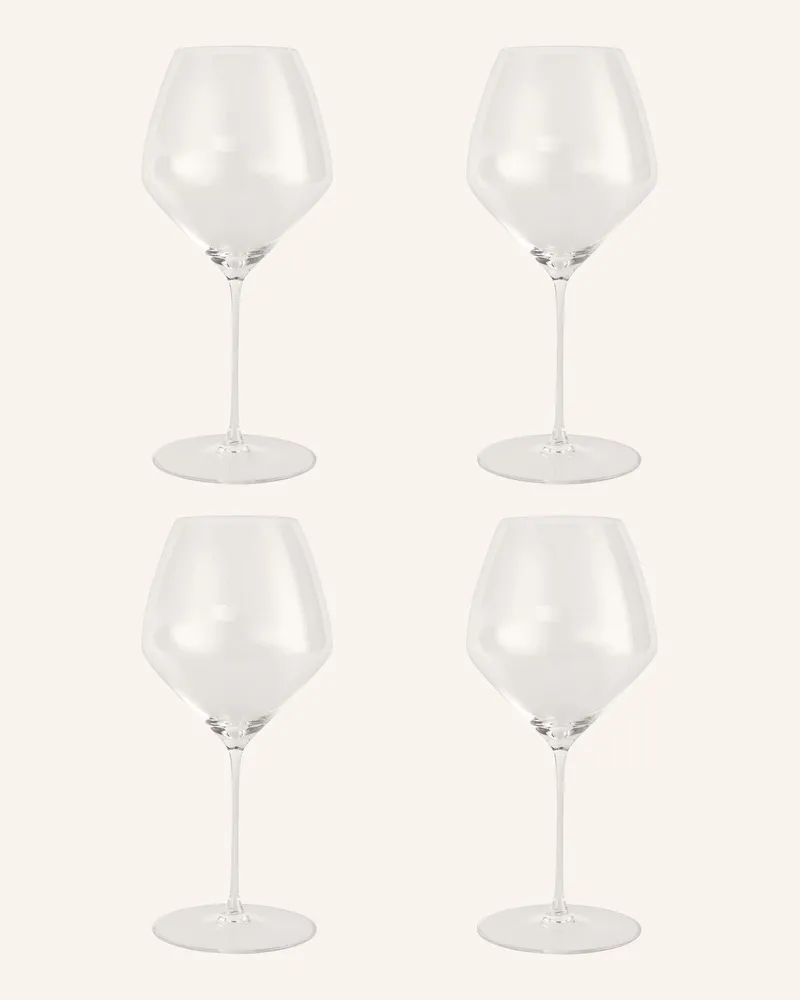 Riedel 4er-Set Weingläser Veloce Pinot Noir transparent Weiss