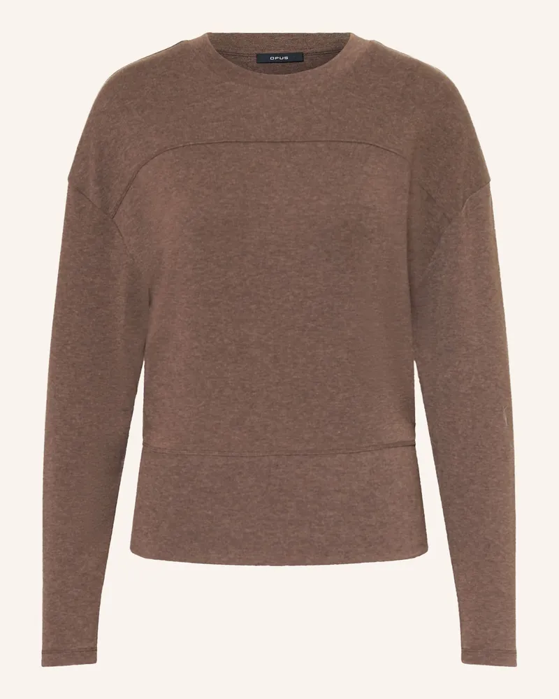 OPUS Longsleeve Supani braun Dunkelbraun