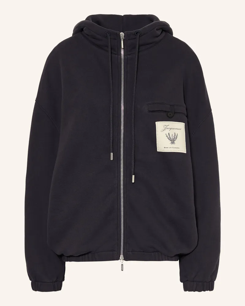 Jacquemus Sweatjacke Le Hoodie Torneo blau Dunkelblau
