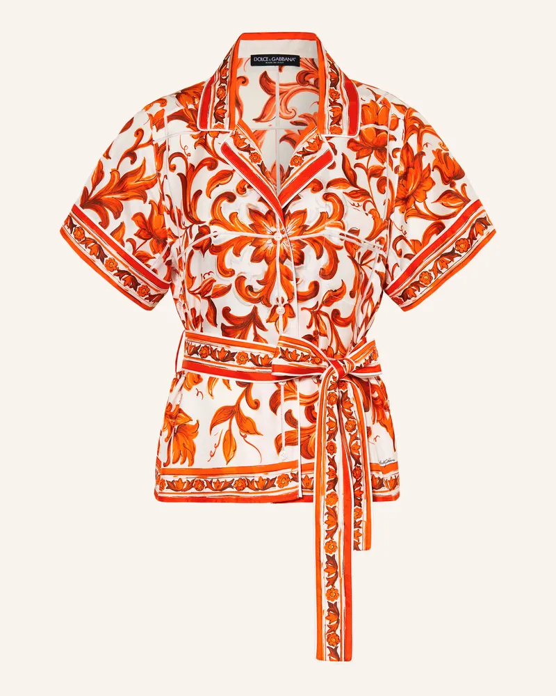 Dolce & Gabbana Seidenbluse orange Orange