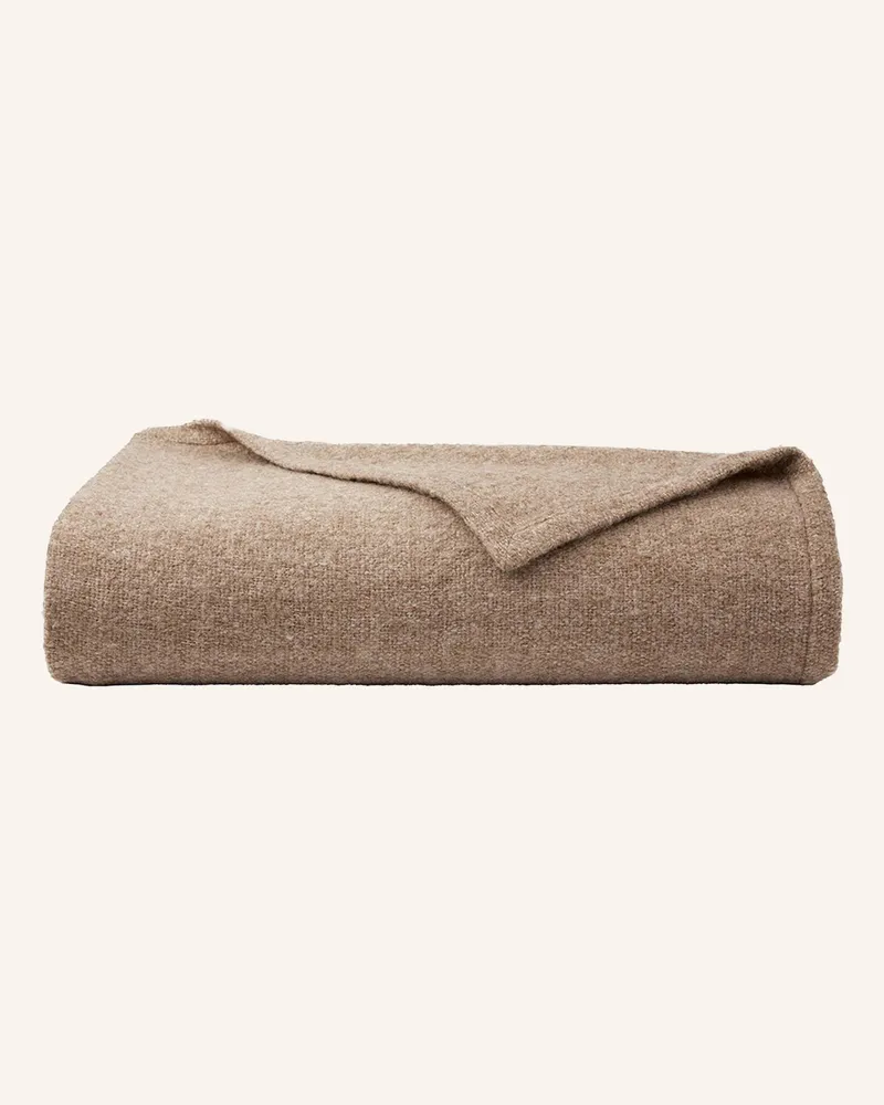 HUGO BOSS Plaid DONEGAL Hellbraun