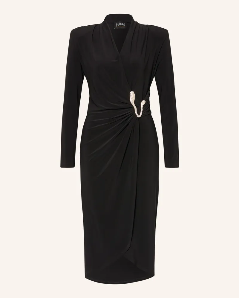 Joseph Ribkoff Cocktailkleid In Wickeloptik Mit Schmucksteinen schwarz Schwarz