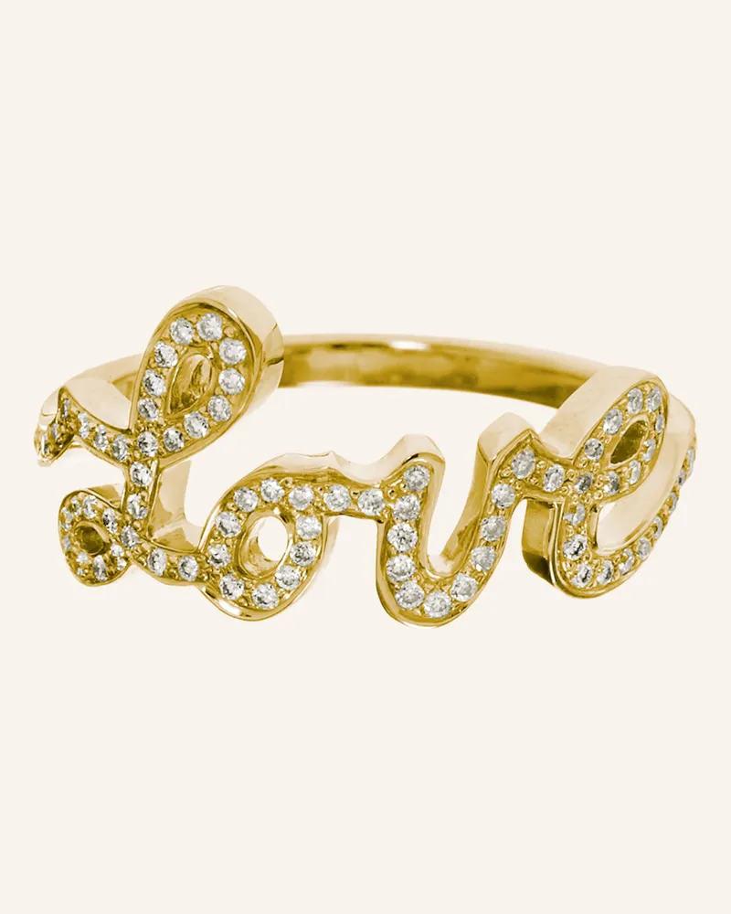CADA Ring LOVE Gold