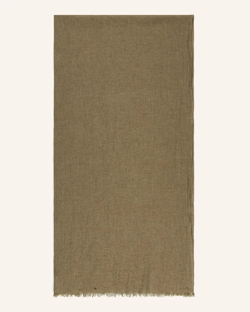 Stetson Leinenschal gruen Oliv