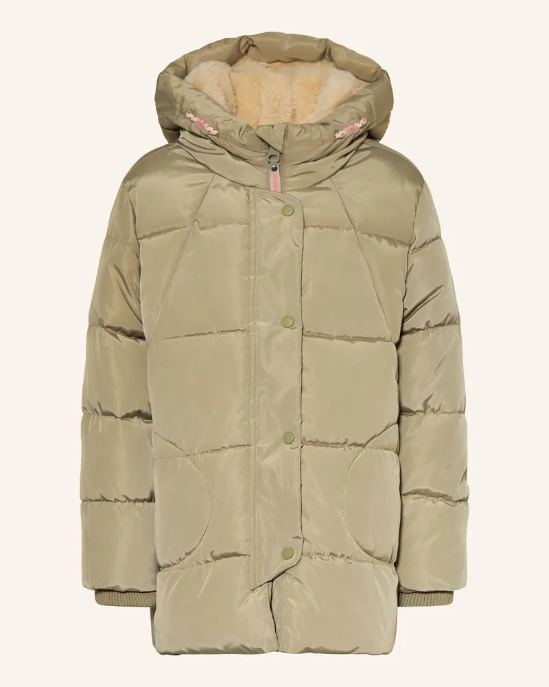 Garcia Jeanswear Steppjacke Mit Kunstpelz gruen Hellgrün