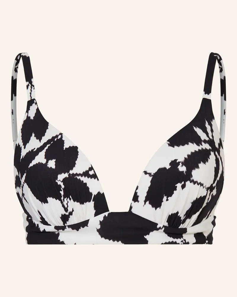 Maryan Mehlhorn Bralette-Bikini-Top Florascape schwarz Schwarz