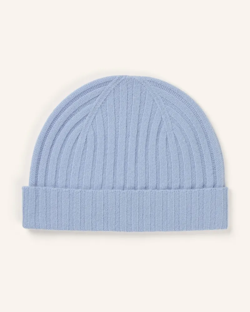 Strokesman's Cashmere-Mütze blau Hellblau