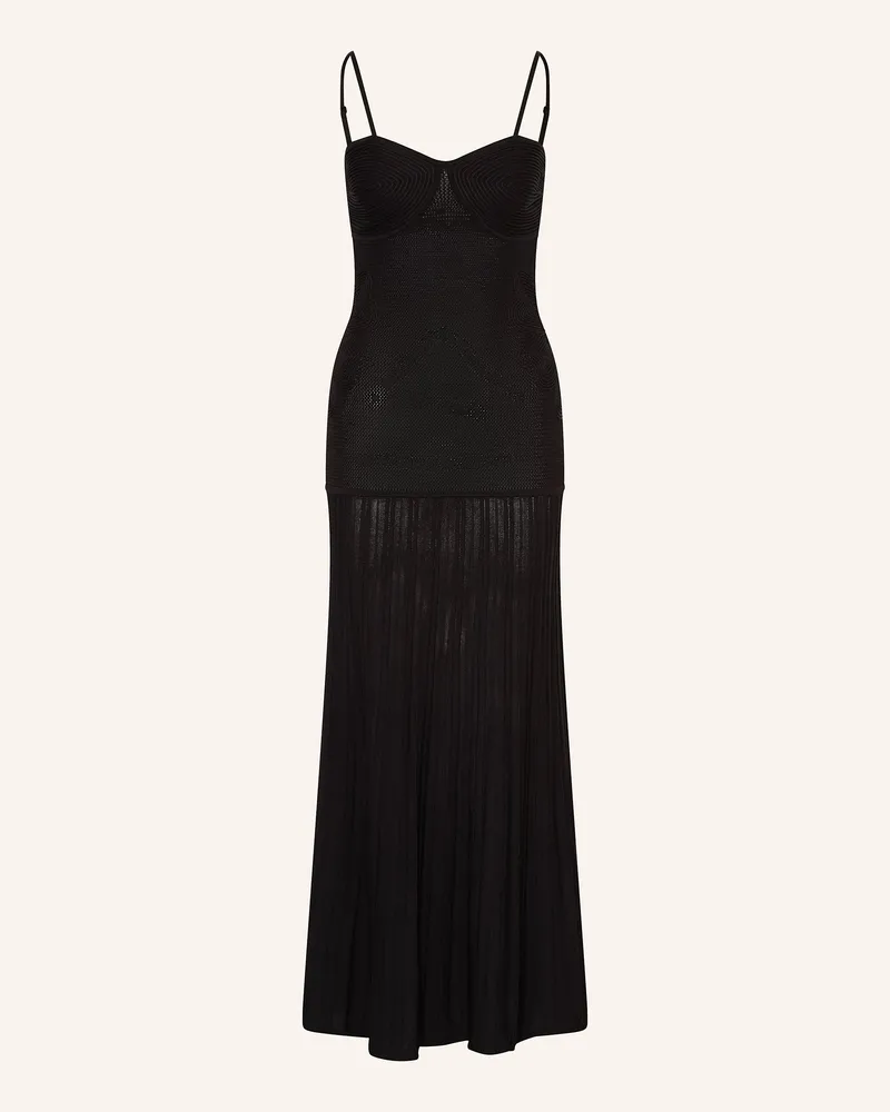 Sandro Häkelkleid Schwarz