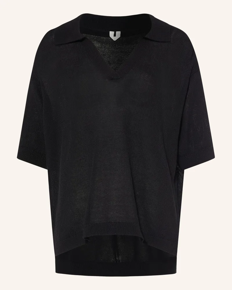 Arket Strickshirt schwarz Schwarz