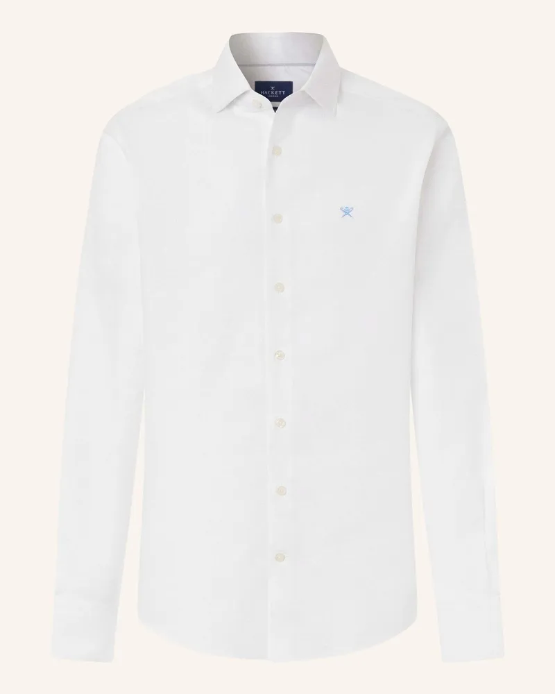 Hackett Freizeithemd Ess Texture weiss Weiss