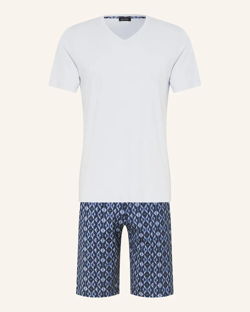 Hanro Shorty-Schlafanzug NIGHT & DAY Hellblau
