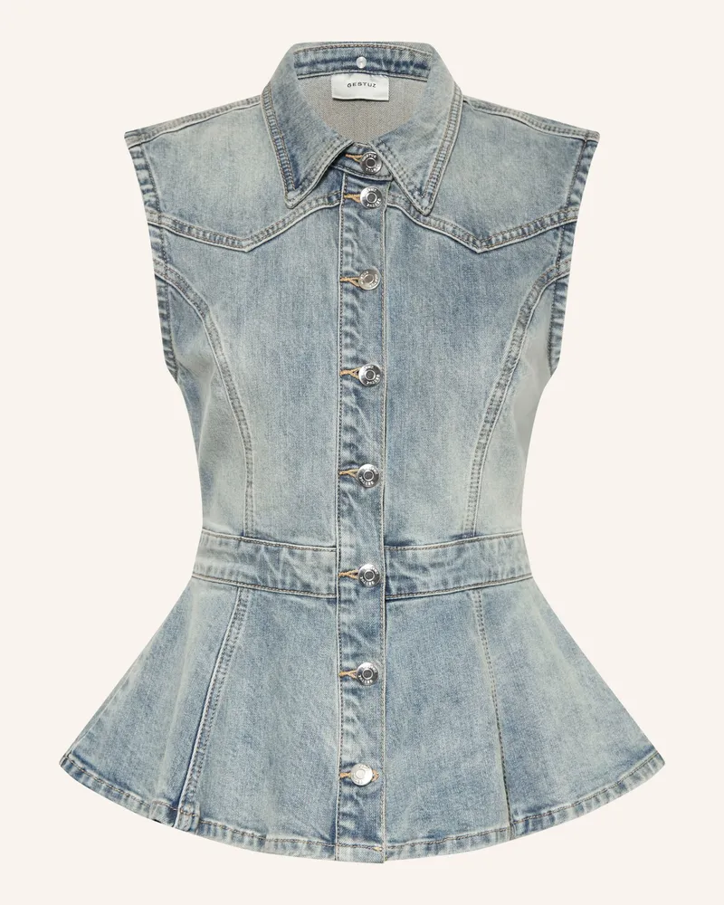 Gestuz Jeansweste Gznoma blau Hellblau