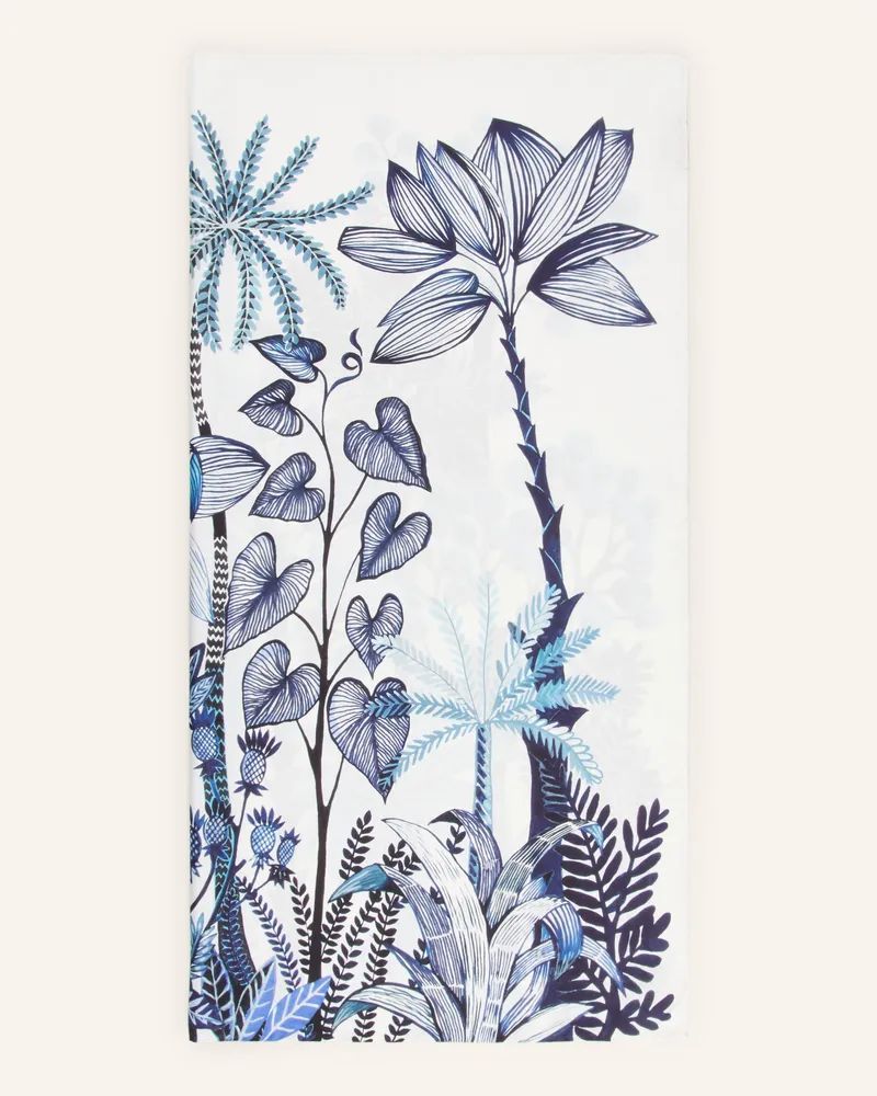 Barbieri Seidentuch blau Creme