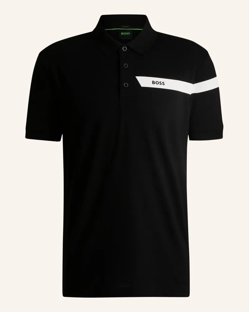 HUGO BOSS Poloshirt PADDY_IN Regular Fit Schwarz