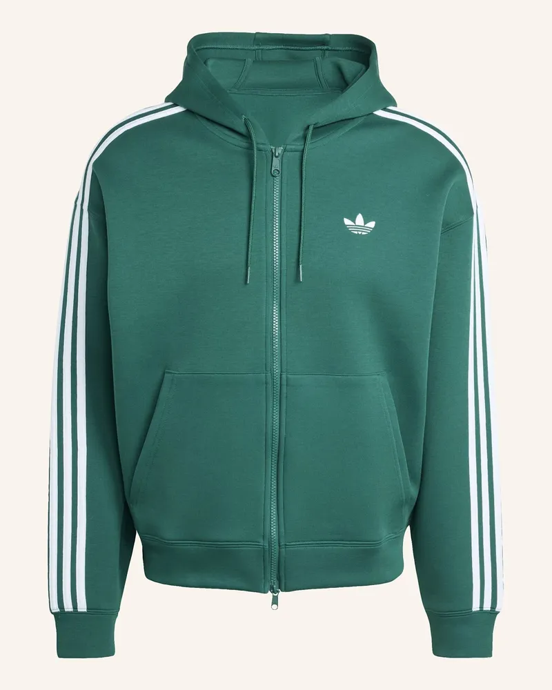 adidas Adidas Adicolor Spacer Kapuzenjacke, Oversized gruen Grün