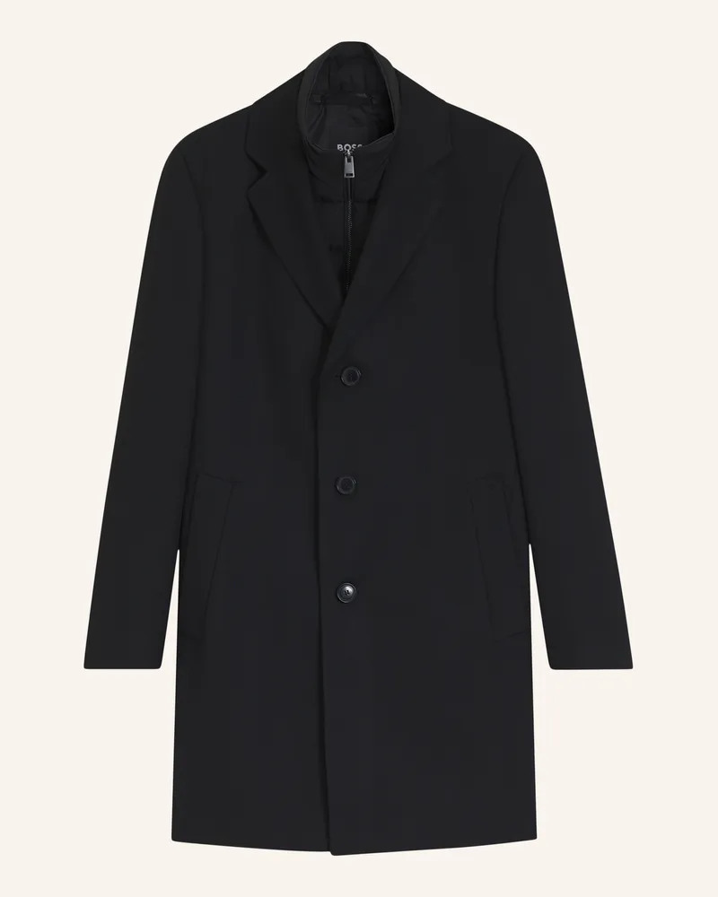 HUGO BOSS Coat H-Hyde-Bib-264 Slim Fit schwarz Schwarz