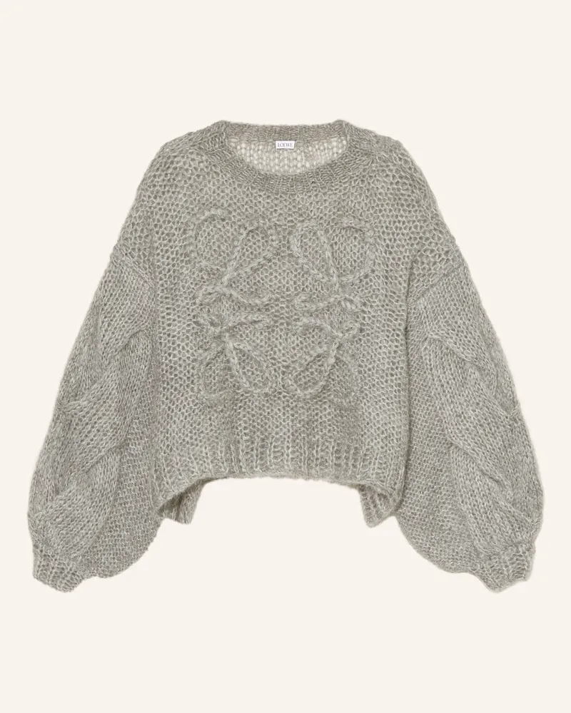 Loewe Pullover mit Mohair Grau