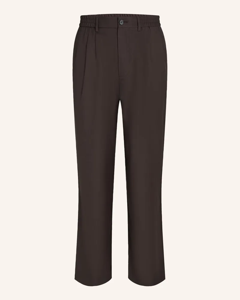 Karl Lagerfeld Hose braun Dunkelbraun