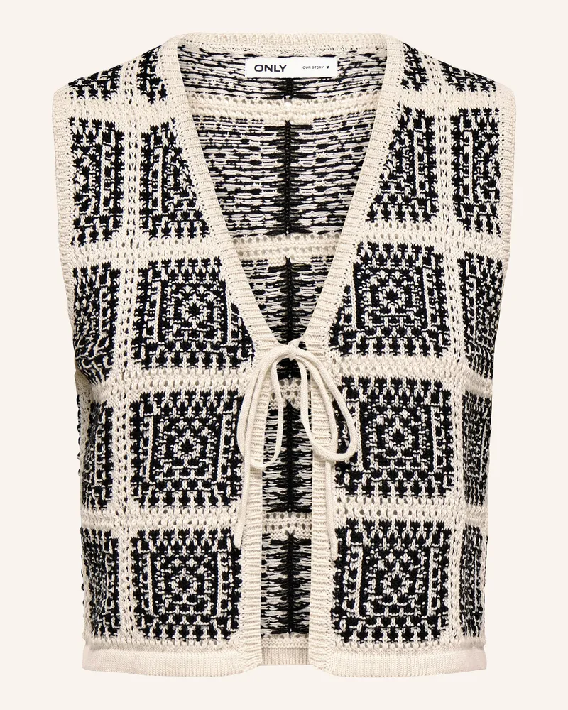 only Strickweste Schwarz