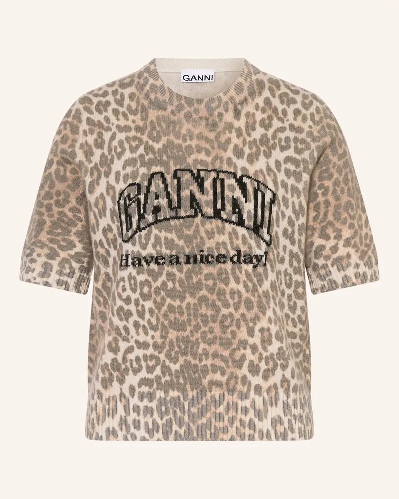 Ganni Strickshirt Hellbraun