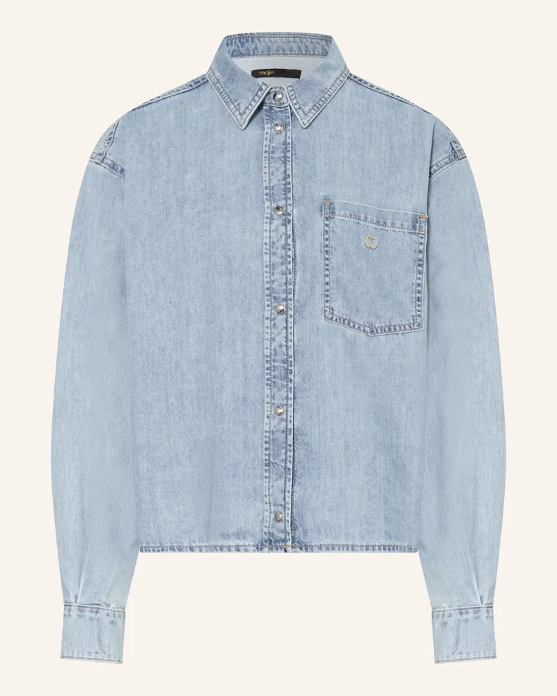 Maje Jeansbluse blau Hellblau