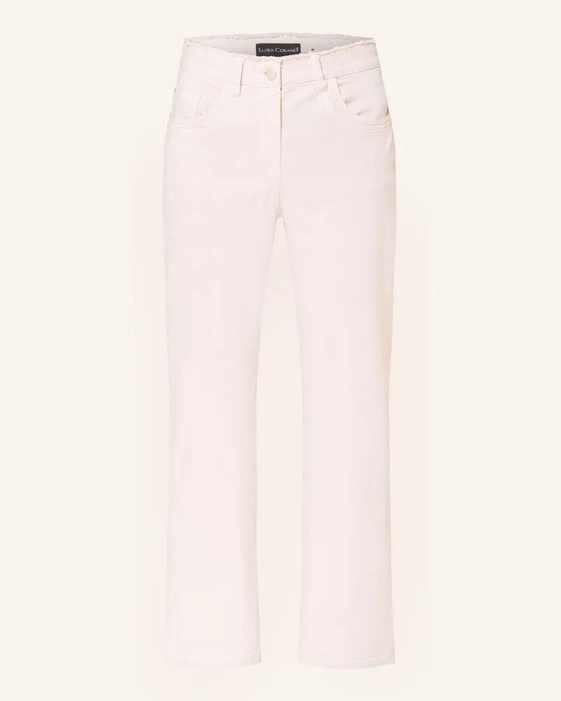 Luisa Cerano Straight Jeans rosa Roségold