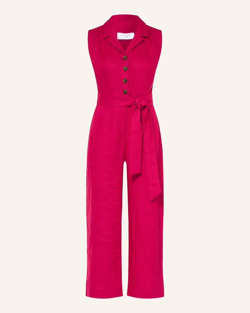 HOBBS London Jumpsuit Destiny Aus Leinen pink Fuchsia