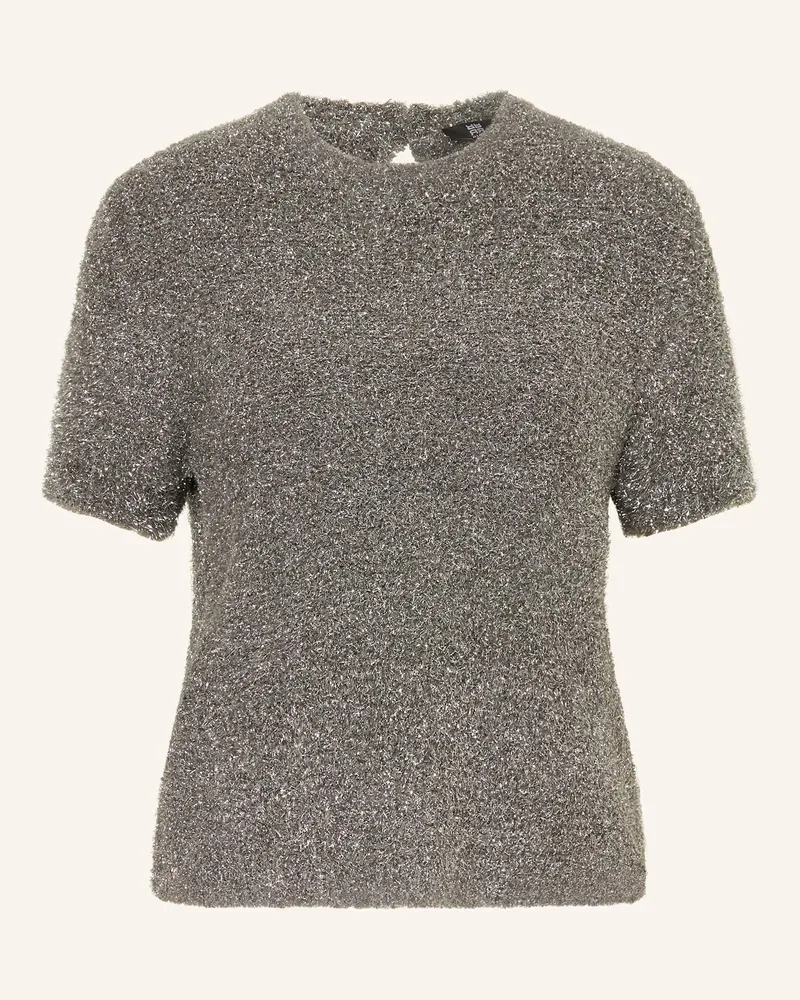 Riani Strick-Shirt mit Glitzergarn Grau