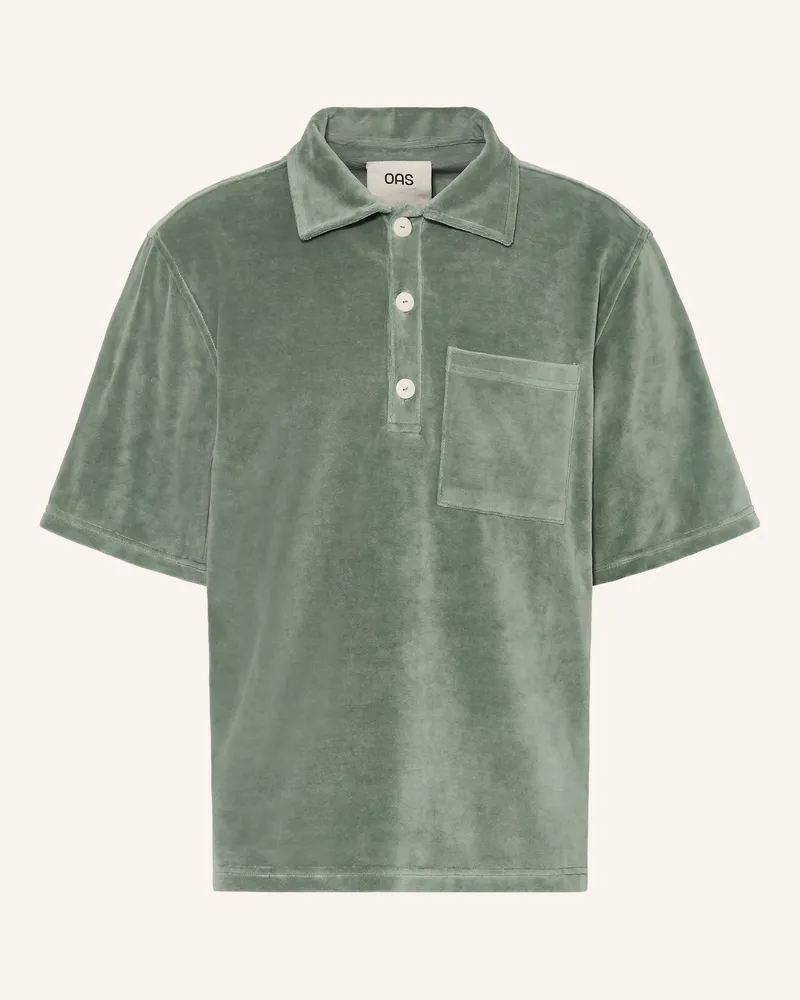 OAS Resorthemd Girona Comfort Fit Aus Frottee gruen Grün