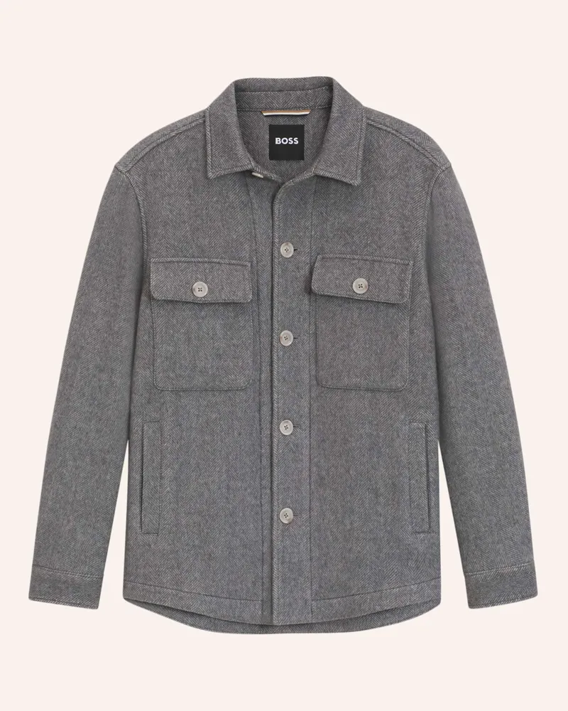 HUGO BOSS Blazer C-CARPER-OS-253F Relaxed Fit Silber