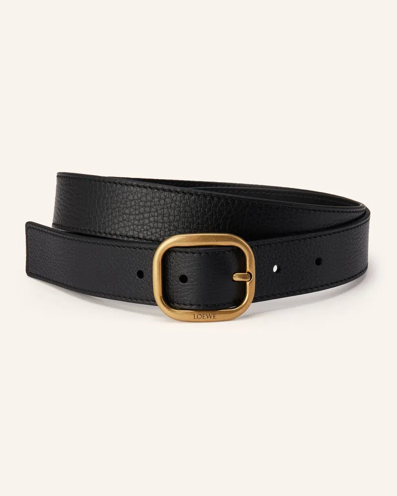 Loewe Ledergürtel Schwarz
