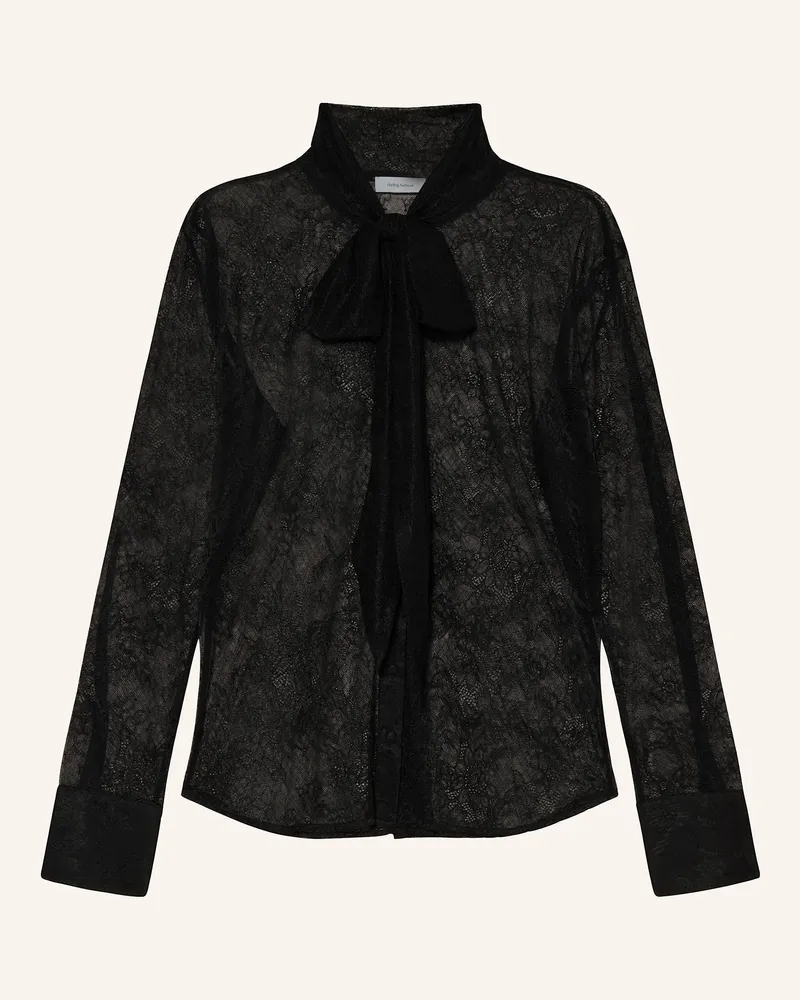 Darling Harbour Schluppenbluse aus Spitze Black