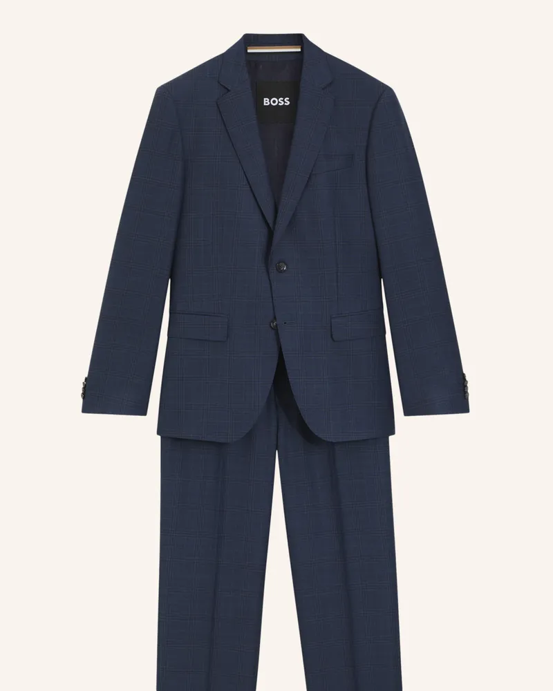 HUGO BOSS Business Anzug H-HUGE-2PCS-253 Slim Fit Dunkelblau