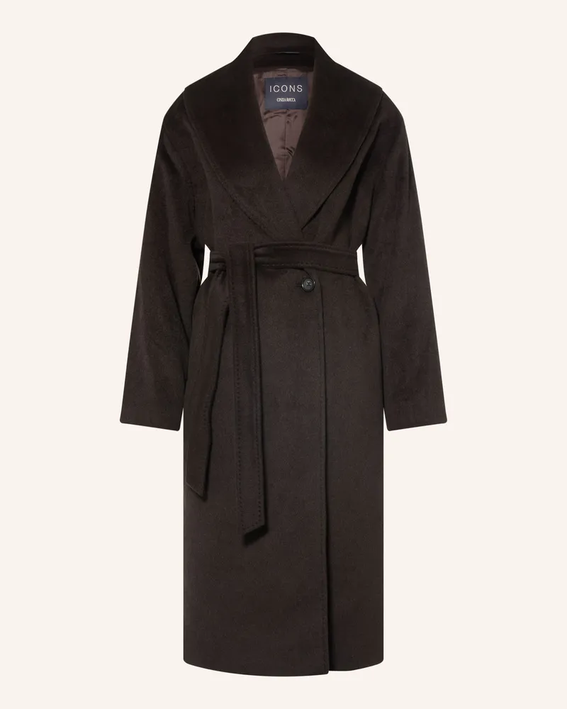 Cinzia Rocca Mantel schwarz Schwarz